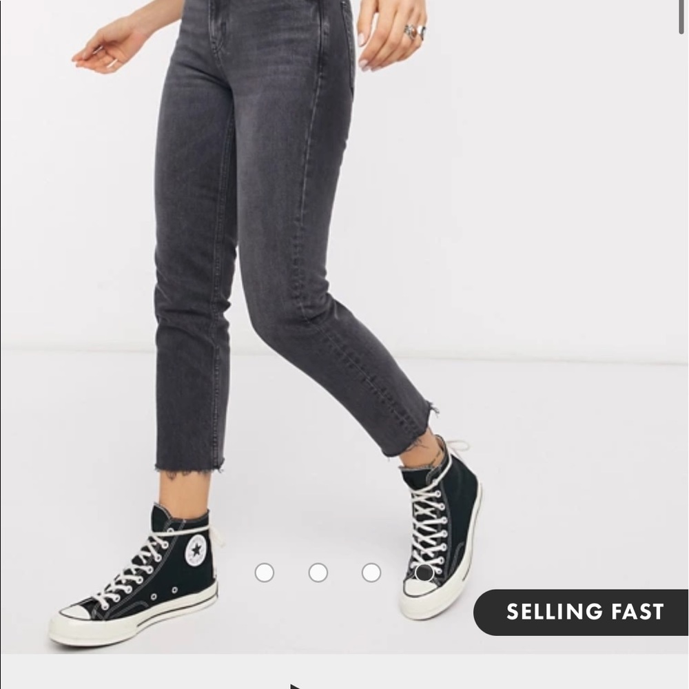 BRAND NEW top shop black straight jeans